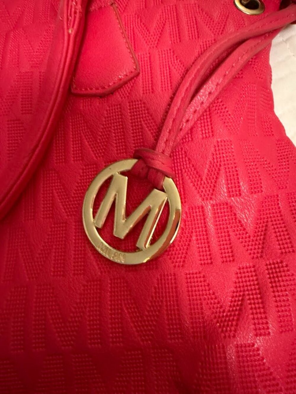 Michael Kors Hot Pink Mia K Lucy Fuchsia Tote Purse Bag - Picture 2 of 4